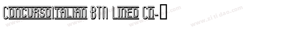 ConcursoItalian BTN Lined Cn字体转换